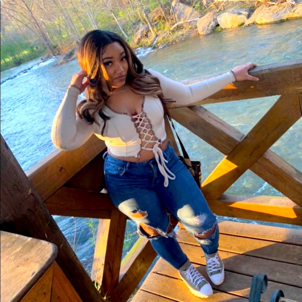 Criss cross shirt